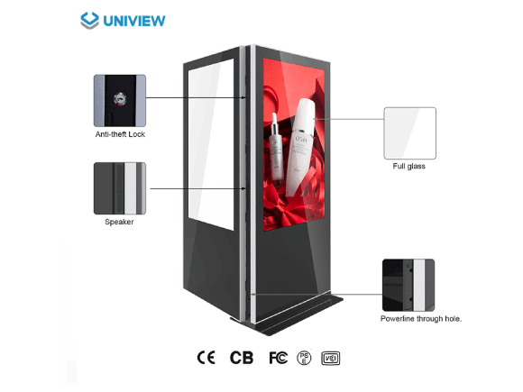 Uniview indoor dual sided digital totem DF2020