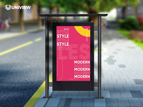 Outdoor digital signage for bus stop-uniview BS203