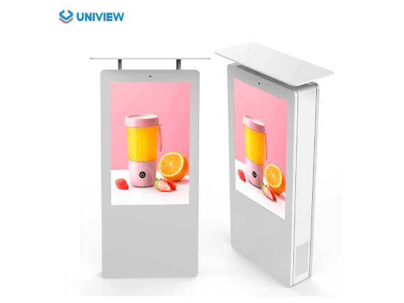 Uniview outdoor digital signage kiosk for bus stop